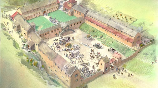 Reconstruction of Chedworth Roman Villa Tony Kerrins Fig 7.30 Monograph